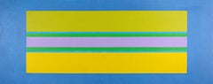 Oasis 7 - astrazione geometrica vivace e colorata, modernista, acrilico su tela