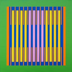 Radiant - contemporary, geometric abstraction, modernist, acrylic on canvas