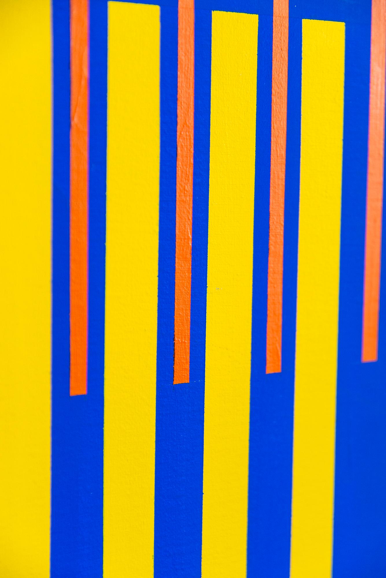 Strahlend  - Contemporary, Modern, Geometrische Abstraktion, Acryl auf Leinwand im Angebot 8