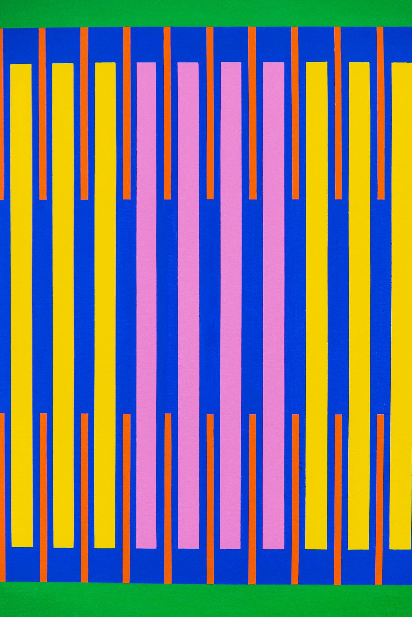 Strahlend  - Contemporary, Modern, Geometrische Abstraktion, Acryl auf Leinwand im Angebot 4