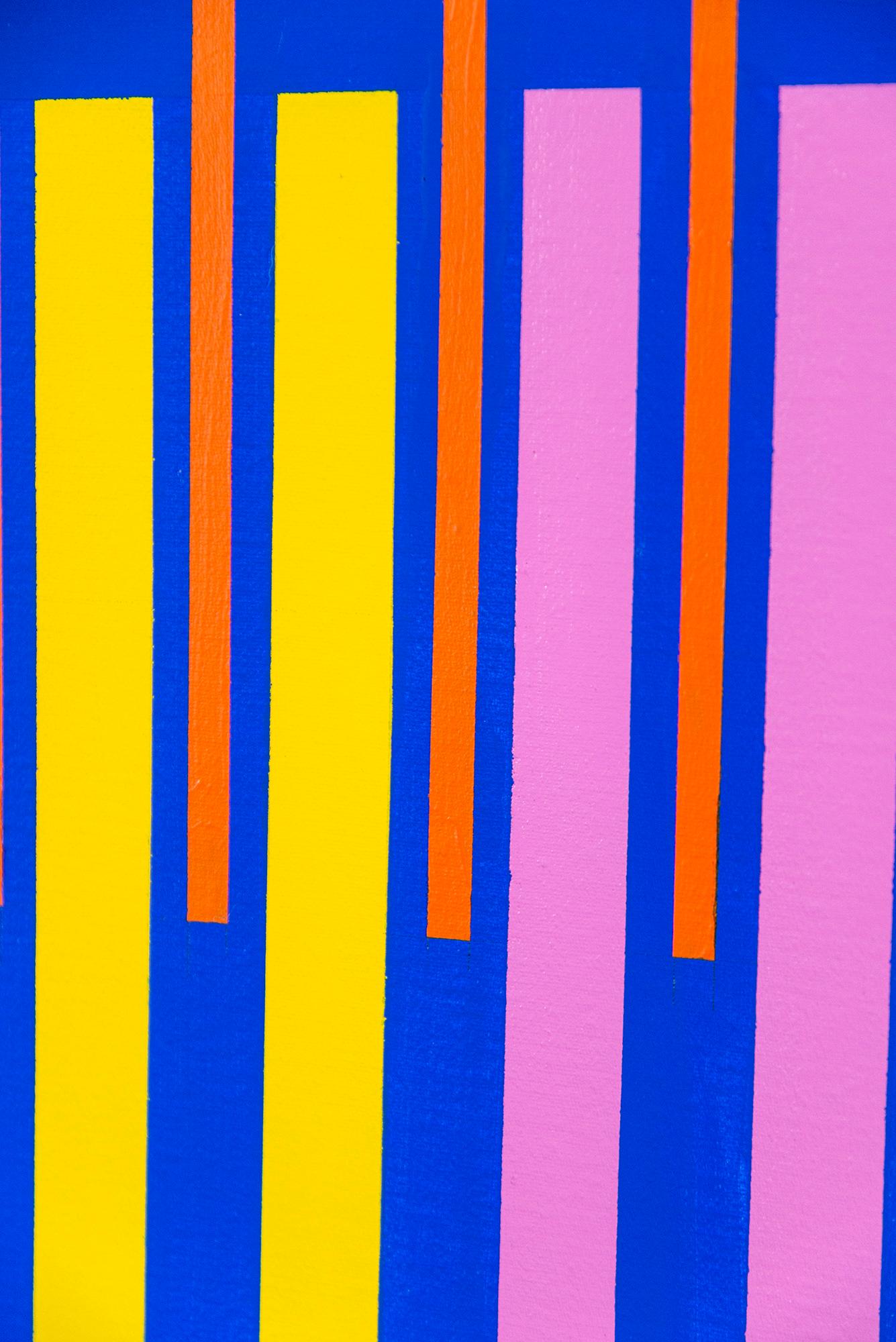 Strahlend  - Contemporary, Modern, Geometrische Abstraktion, Acryl auf Leinwand im Angebot 6