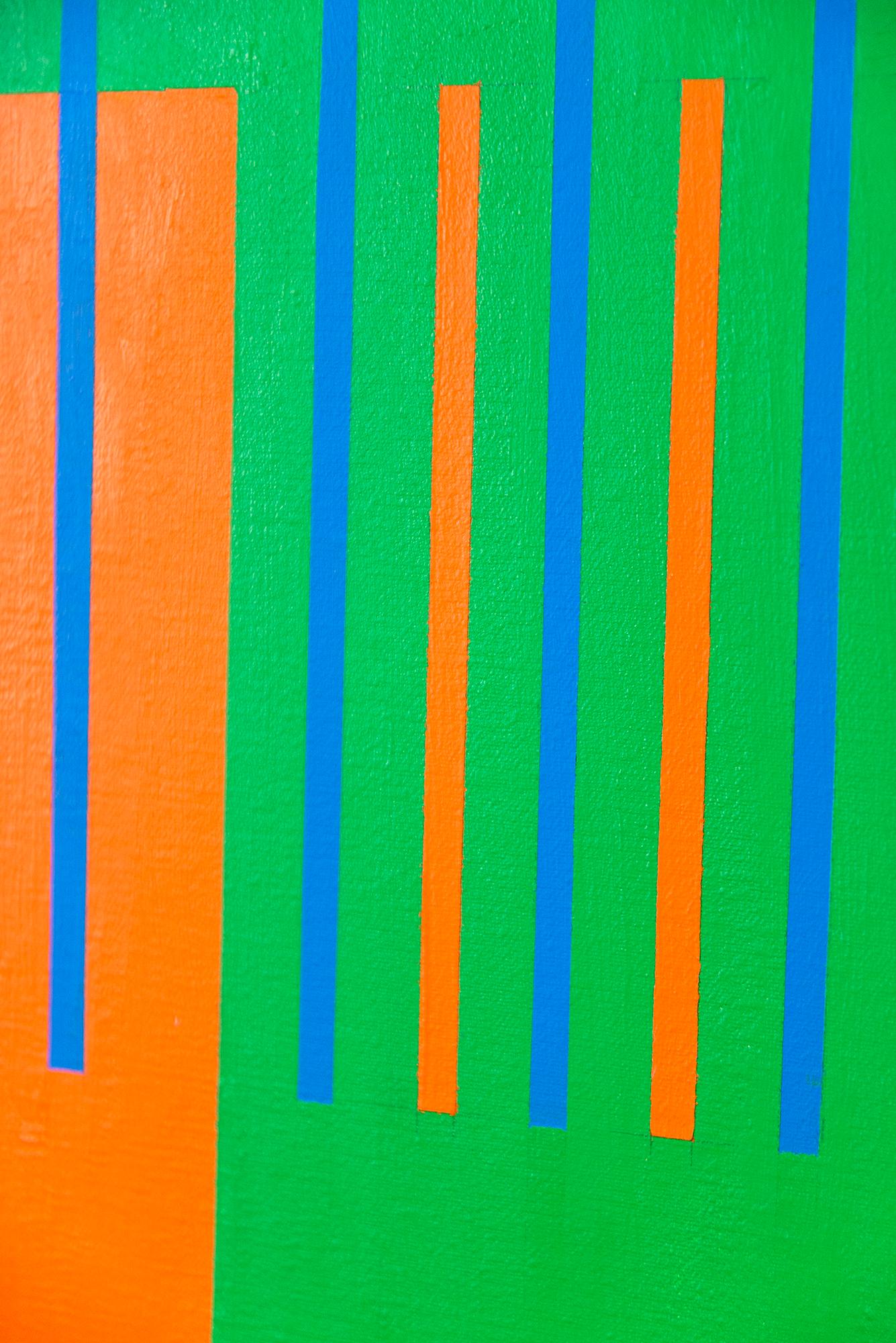 Strahlend  - Contemporary, Modern, Geometrische Abstraktion, Acryl auf Leinwand im Angebot 7