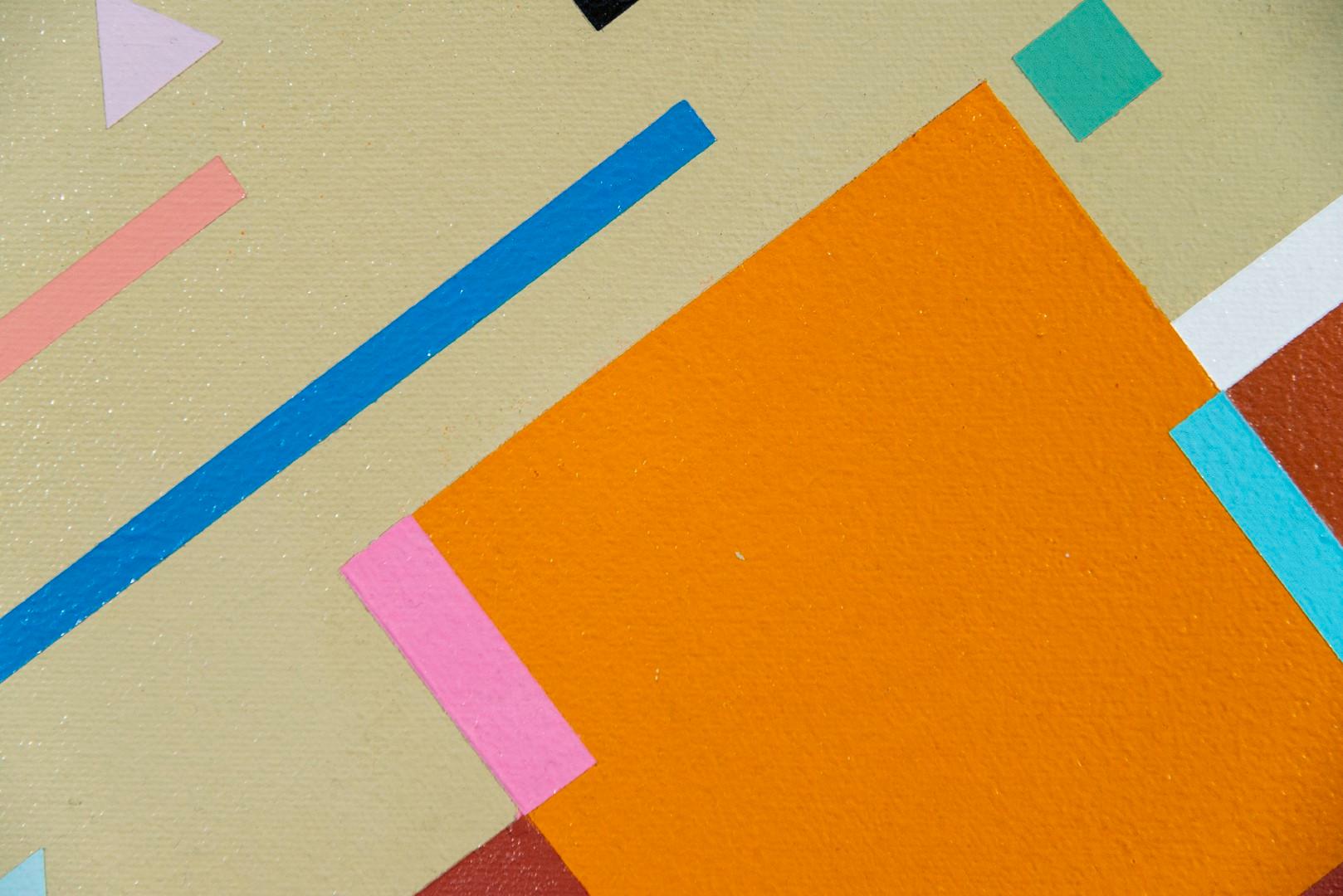 Rondò n. 3 -  modernista, contemporaneo, astrazione geometrica, acrilico su tela in vendita 4