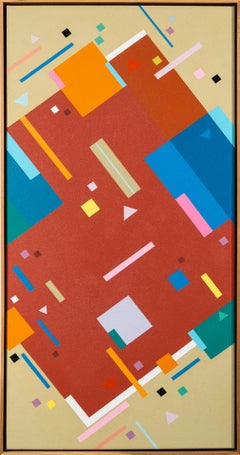 Rondo No 3 -  modernist, contemporary, geometric abstraction, acrylic on canvas