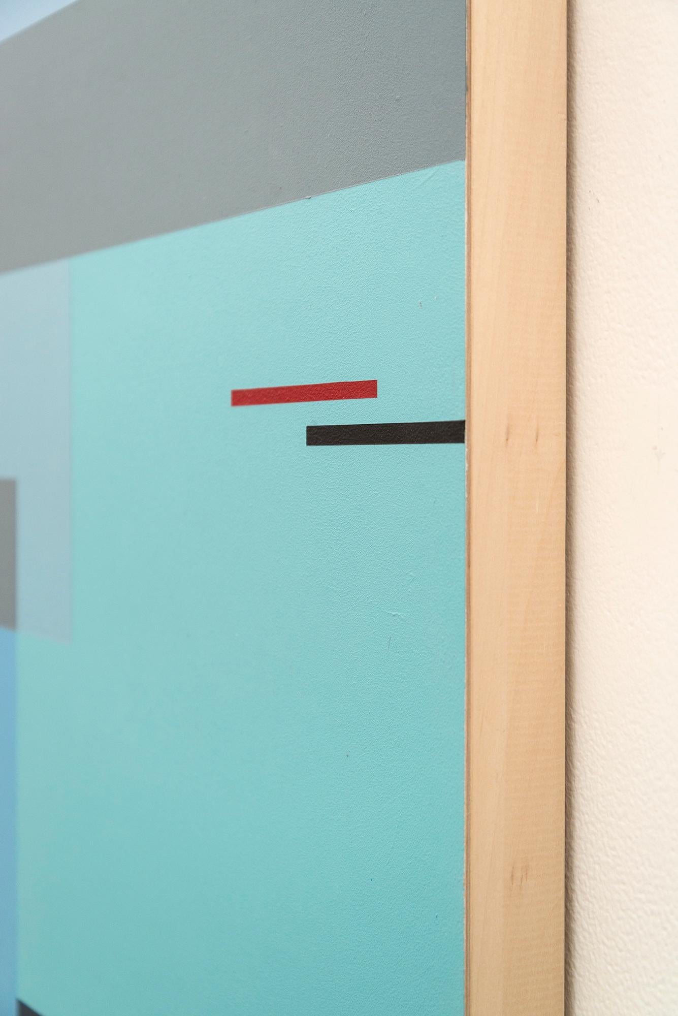 Música de primavera - modernista, abstracción geométrica, acrílico sobre panel 8