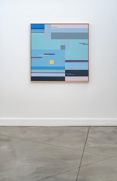 Spring Music - modernist, geometric abstraction, acrylic on panel