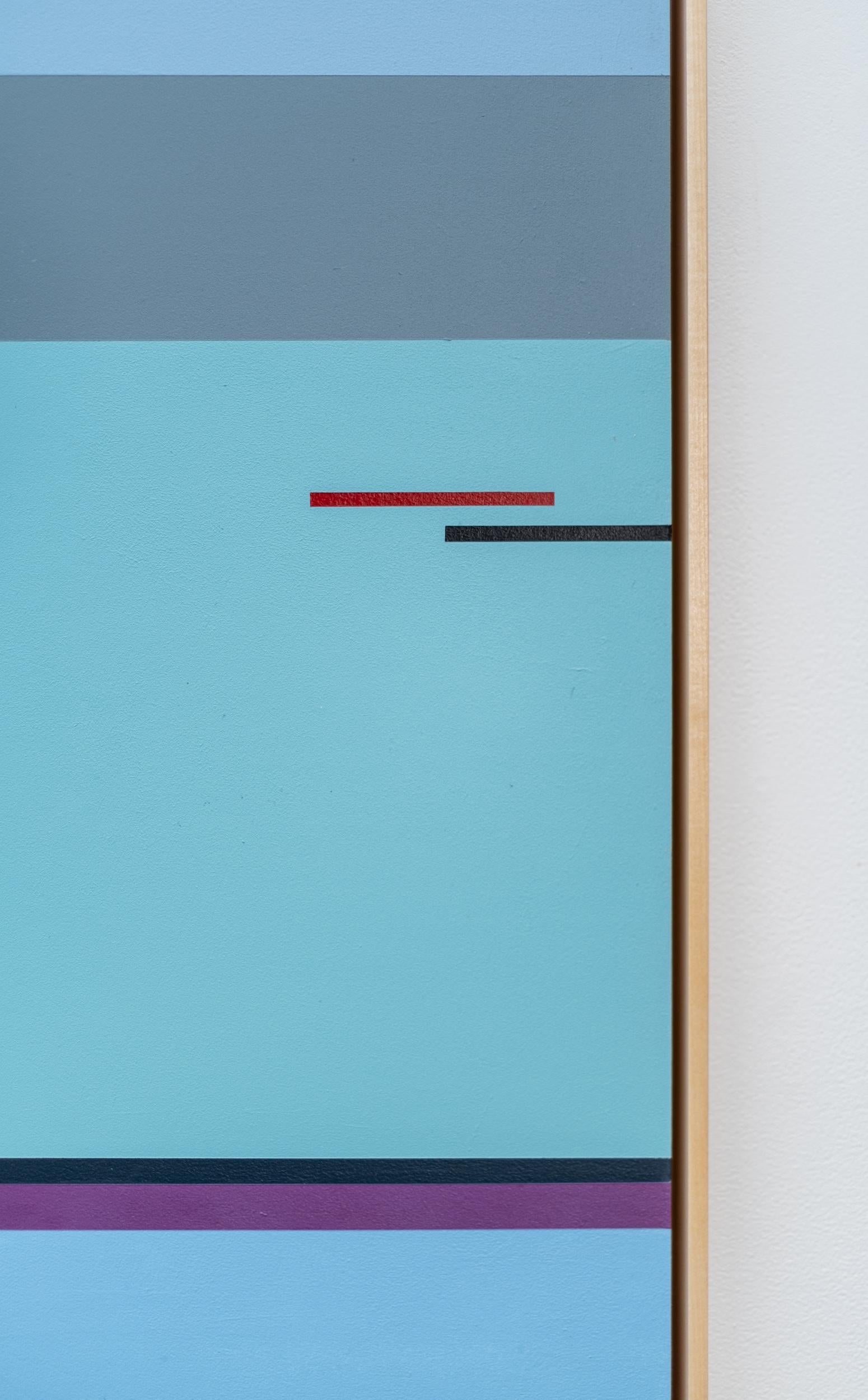 Spring Music – modernistische, geometrische Abstraktion, Acryl auf Tafel im Angebot 5