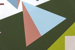 TR4 - bright, geometric abstraction, modernist, acrylic on canvas