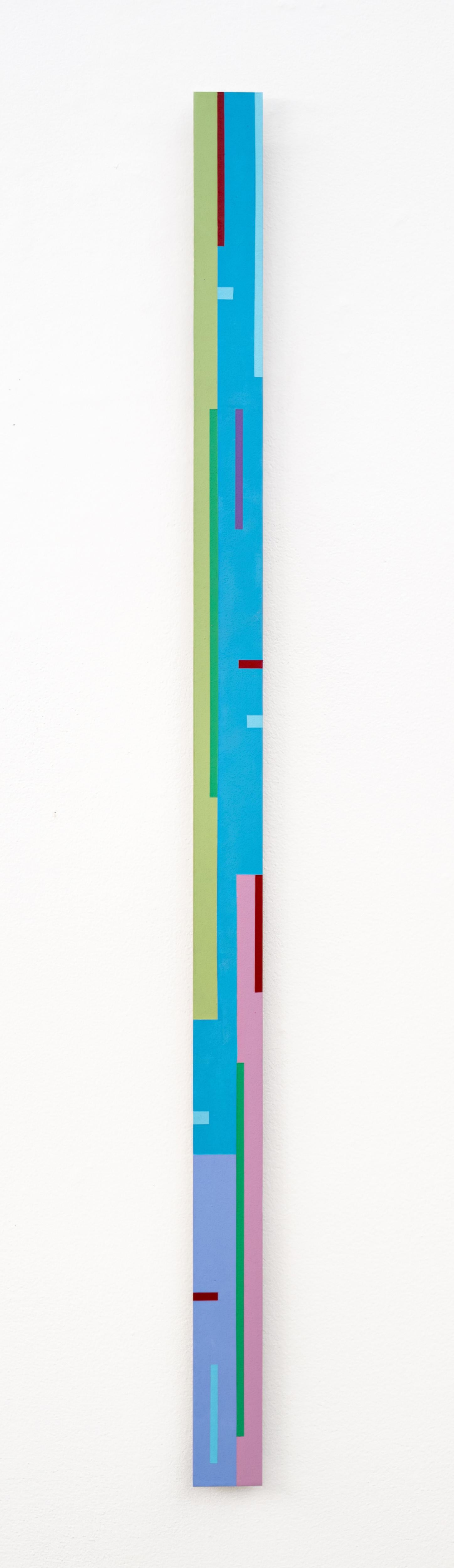 TTH #14 - Contemporary Geometric Painting, Acrylic on Metal, 2010+ - Sculpture by Burton Kramer