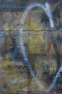 Untitled, abstract, spray paint, brick, print