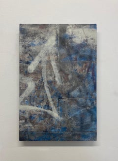 Untitled, blue, gray, abstract, prints