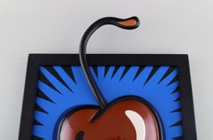 Burton Morris for Goebel. Porcelain wall plaque, "Cherry", 21st C