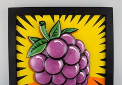 Burton Morris for Goebel, Porcelain Wall Plaque, "Raspberry", 21st C
