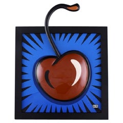 Burton Morris for Goebel. Porcelain wall plaque, "Cherry", 21st C
