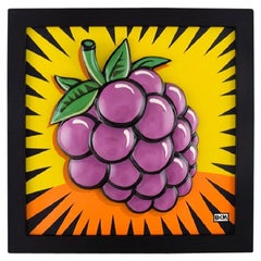 Burton Morris for Goebel, Porcelain Wall Plaque, "Raspberry", 21st C