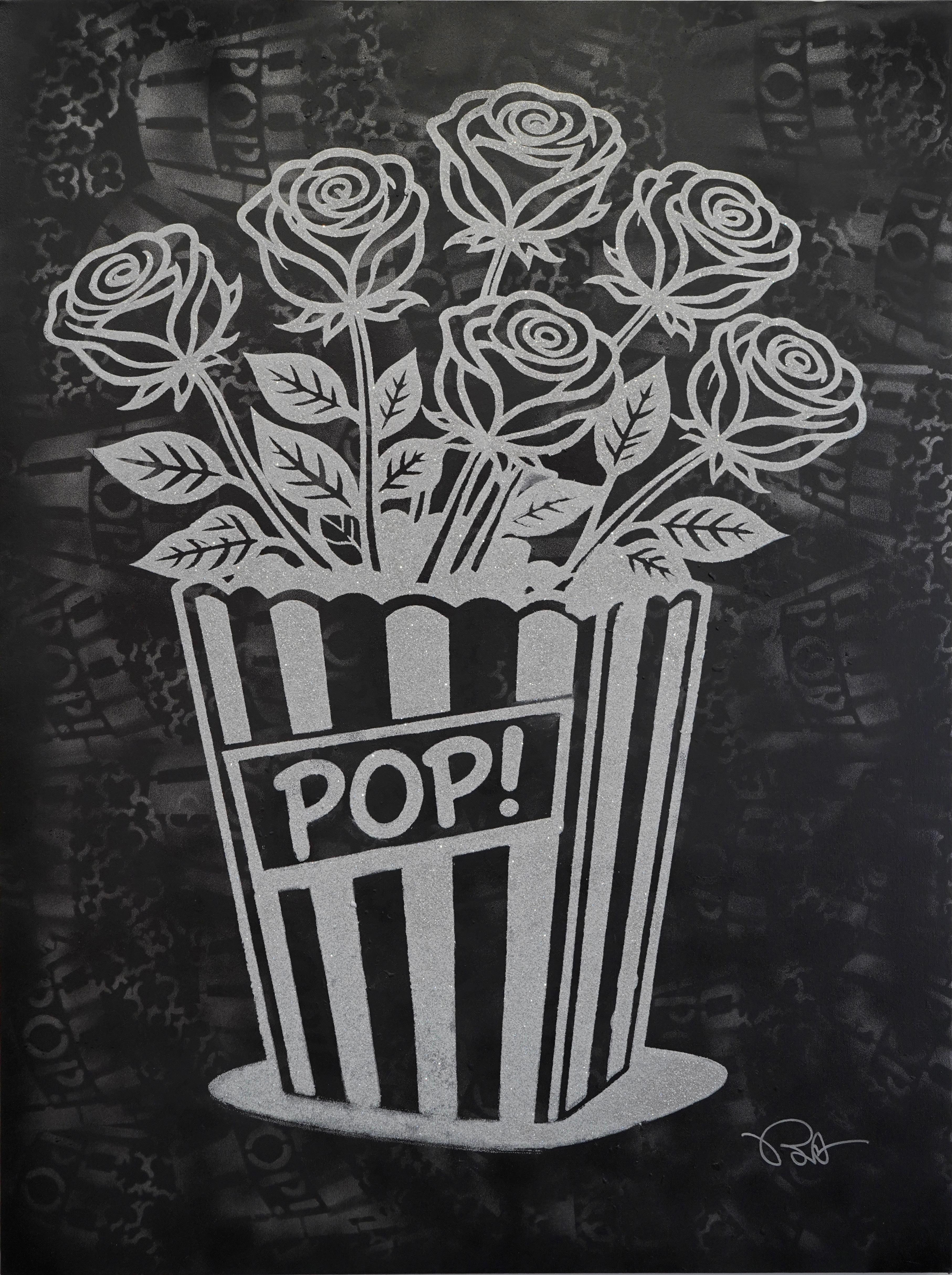Burton Morris Still-Life Painting - Pop! Black