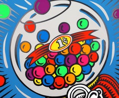 Bubblegum Machine, Pop Art Silkscreen by Burton Morris