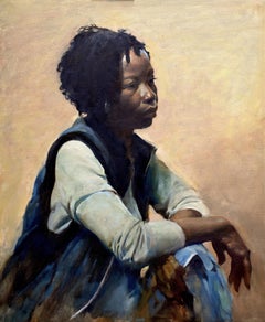 "At Long Last" (2020), Oil on Linen Human Portrait Painting by Burton Silverman