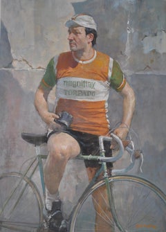 Vintage Bicycle Man