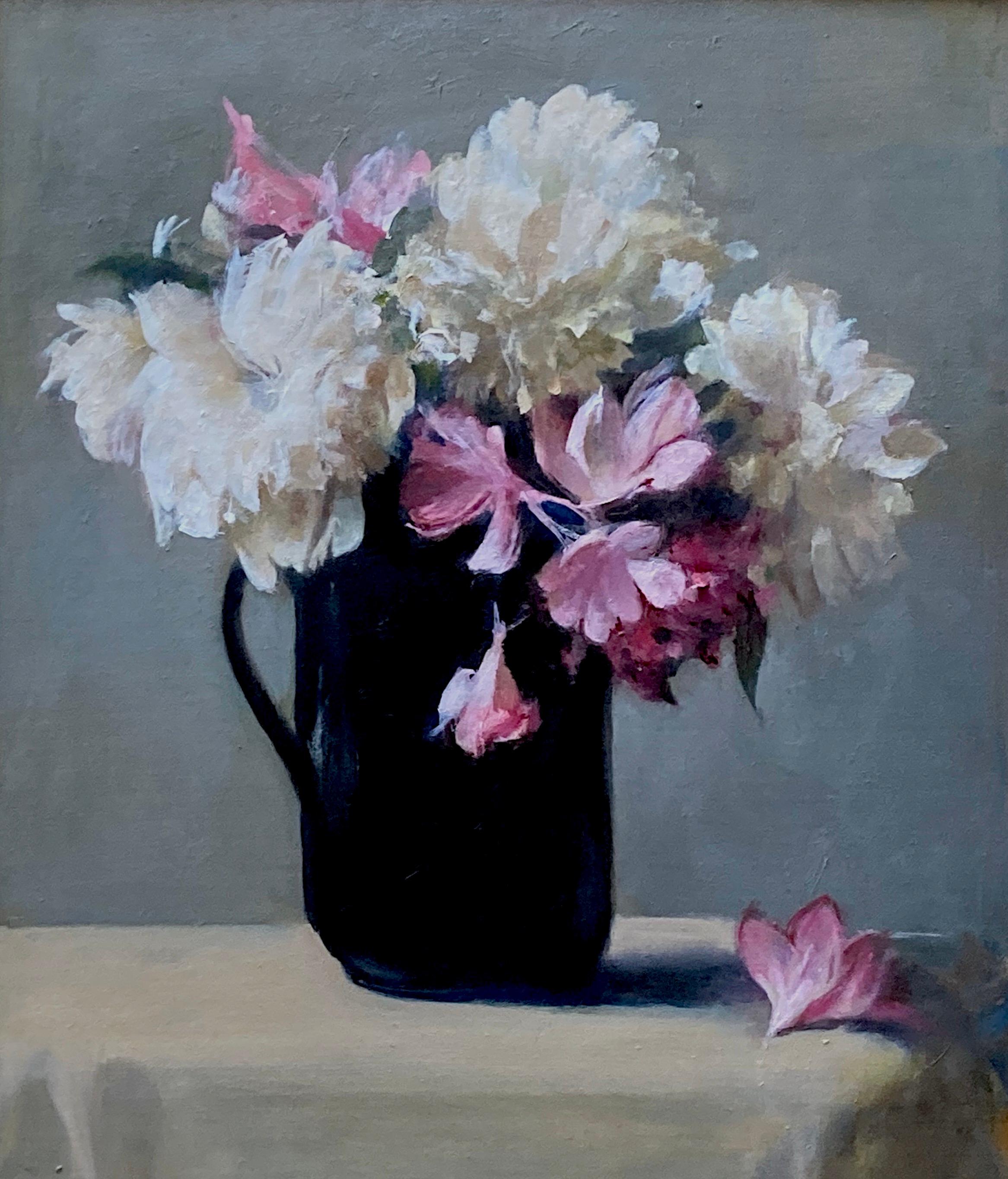 "Sólo flores" (2022), óleo sobre lino Pintura de bodegón de Burton Silverman