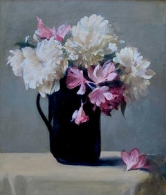 "Sólo flores" (2022), óleo sobre lino Pintura de bodegón de Burton Silverman