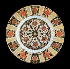 BURTONDALE POTTERY - Imari Pattern Bone China Dinner Plate - U.K. - 20th Century