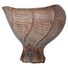 Burung Teak Wood Vase by Mary Verspoor Burung Teak Wood Vase by Mary Verspoor