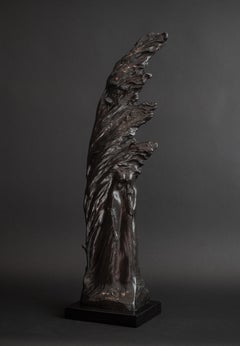 Burza „Der Sturm“ von Boleslaw Biegas – Jugendstil-Bronzeskulptur