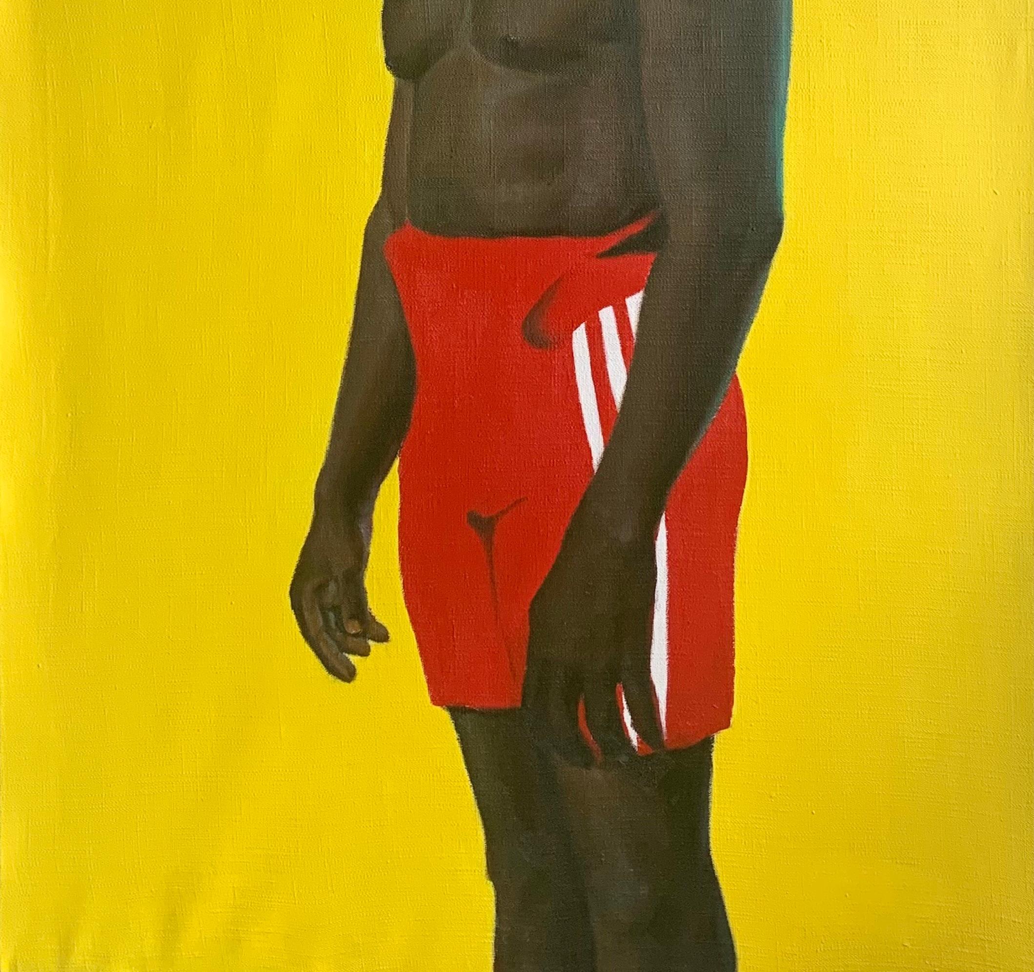 Diablo Negro (Esu) - Siglo XXI, Contemporáneo, Figurativo, Retrato, África Hombres - Painting Fotorrealista de Busari Adewale