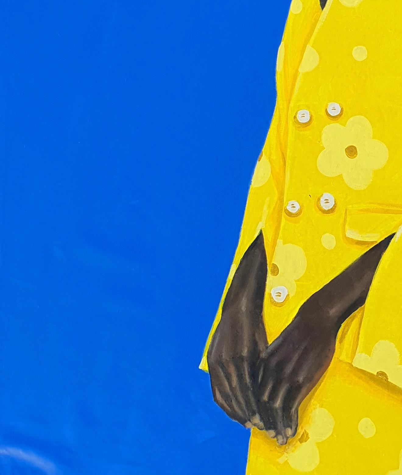 Demoiselle - Bleu Interior Painting par Busari Adewale