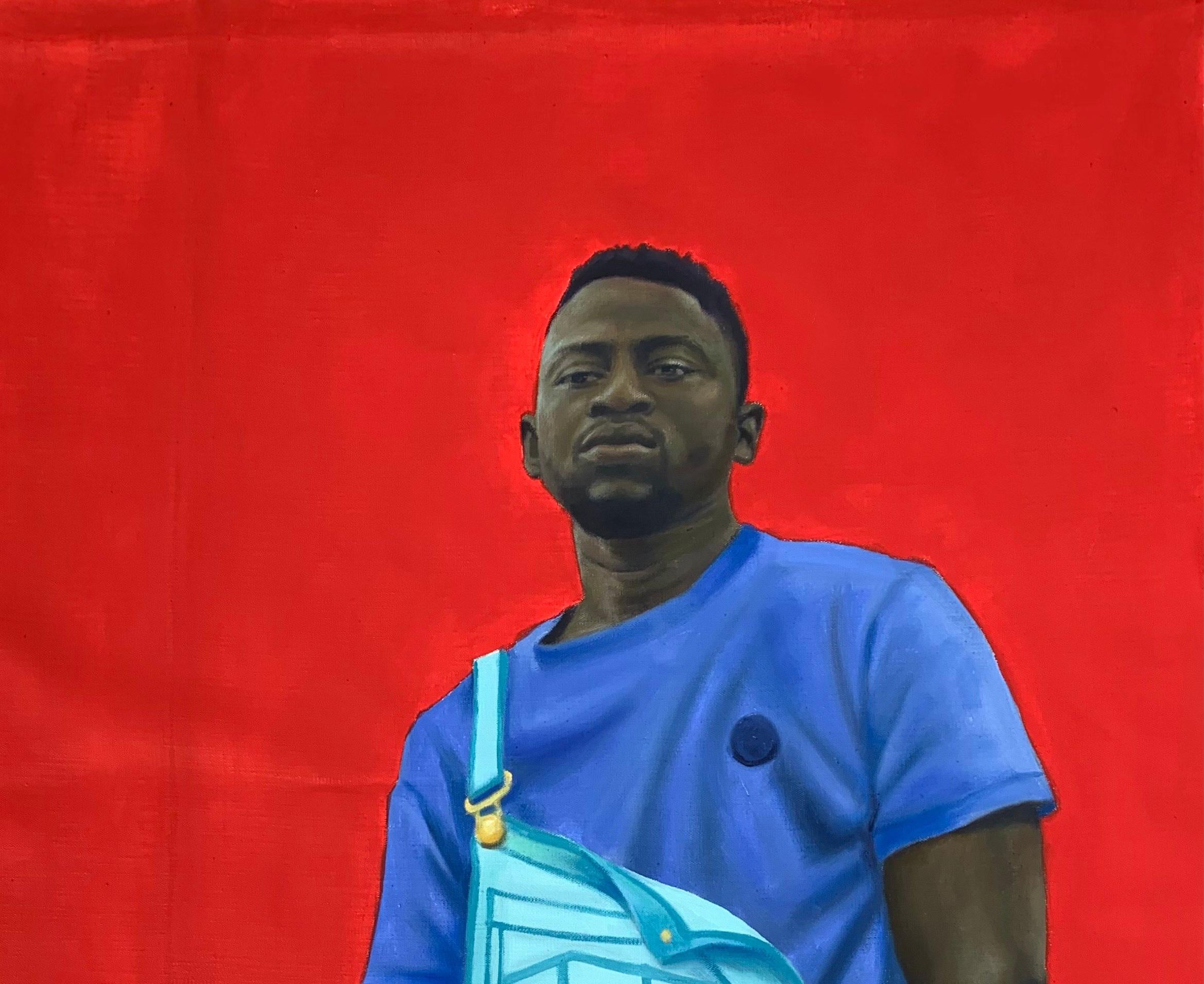 Nada es Imposible - Siglo XXI, Contemporáneo, Figurativo, Retrato, África - Painting de Busari Adewale