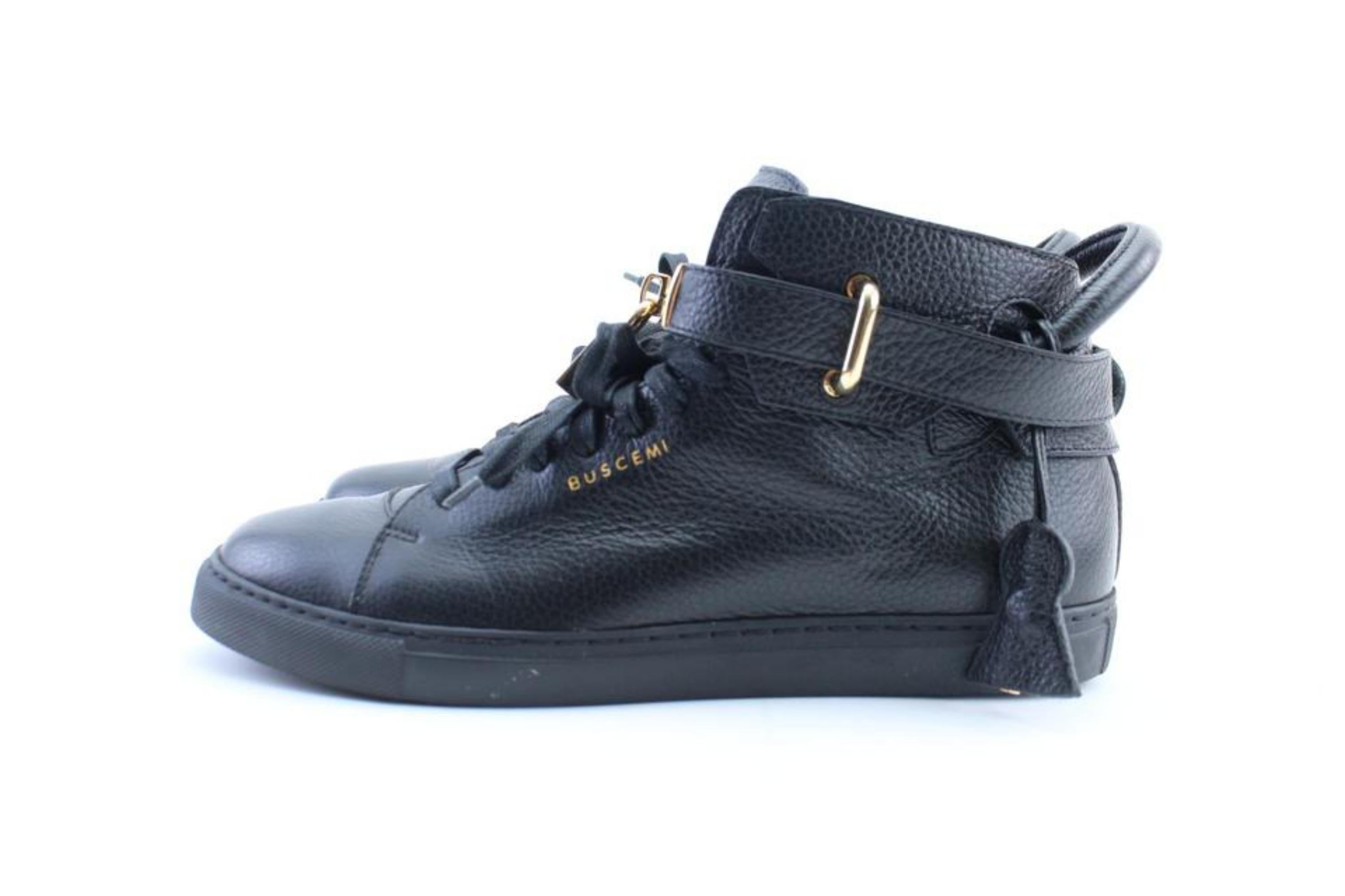 Buscemi Black 100mm High-top Padlock 22mr0212 Sneakers For Sale 5
