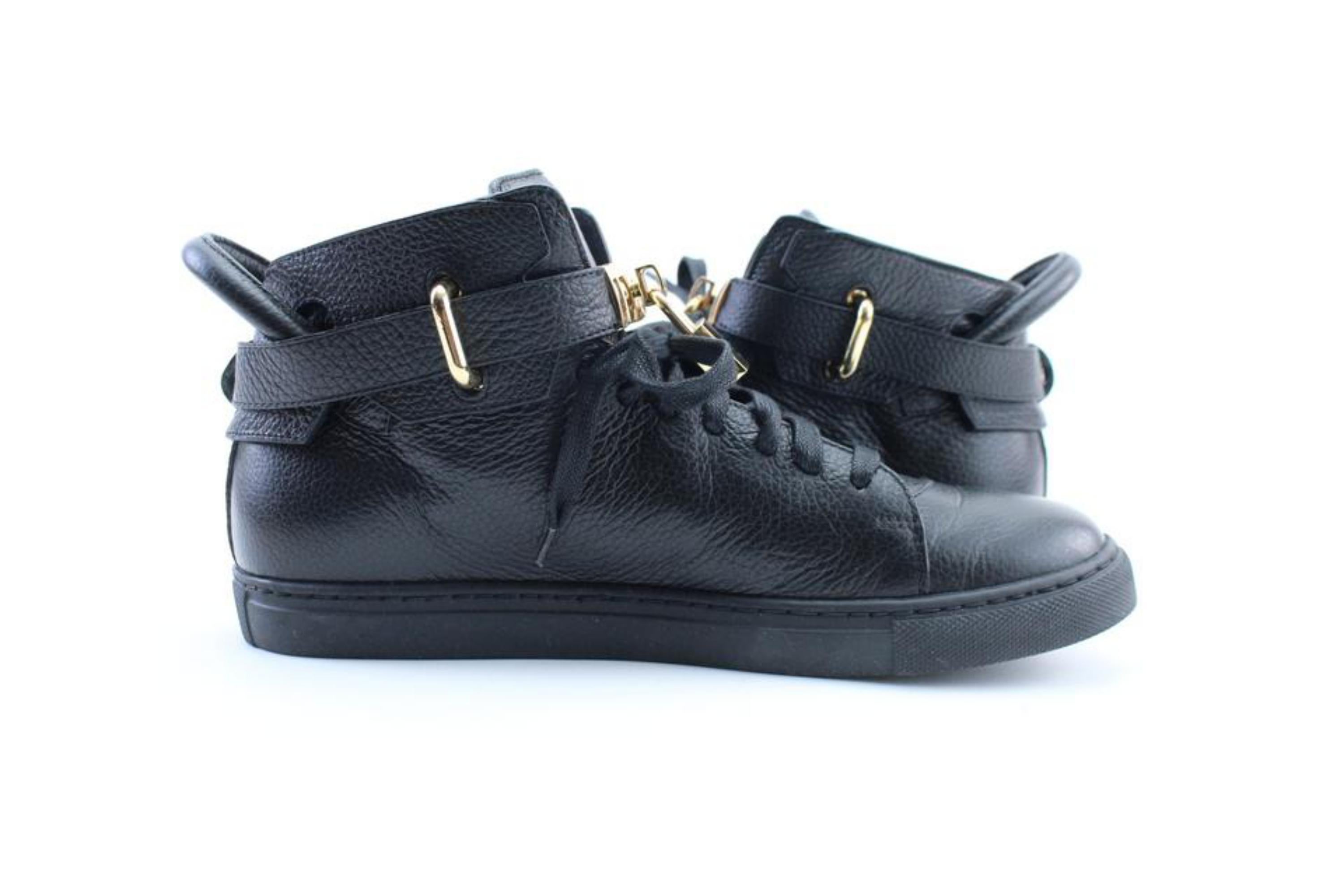 Buscemi Black 100mm High-top Padlock 22mr0212 Sneakers For Sale 6