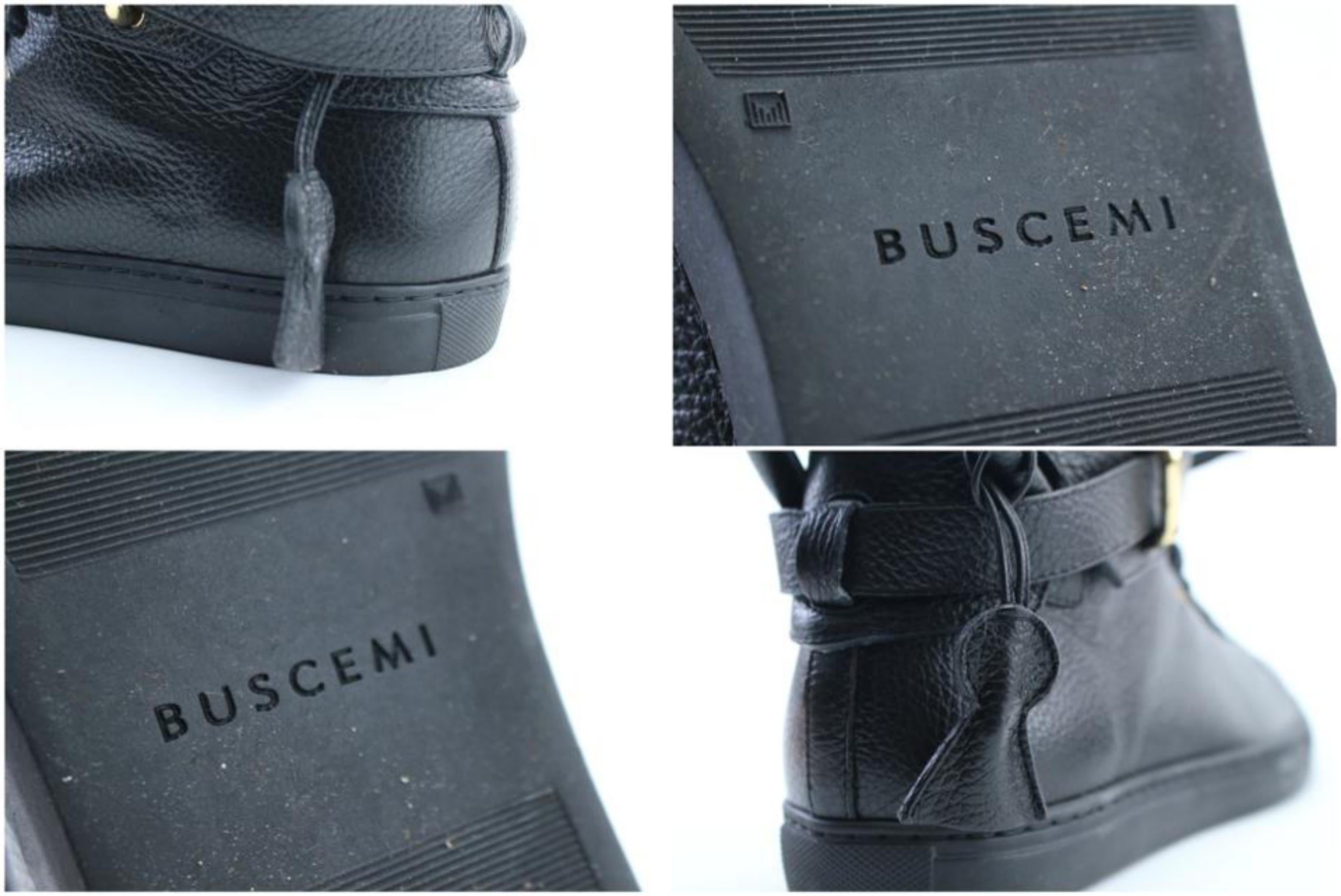 Buscemi Black 100mm High-top Padlock 22mr0212 Sneakers For Sale 3