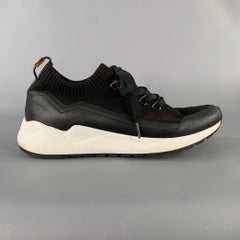 BUSCEMI Size 11 Black Knit Lace Up Lace Up Shoes