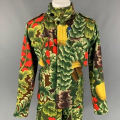 BUSCEMI Size 38 Multi-Color Camo Cotton Technical Tropical Jacket & Shorts