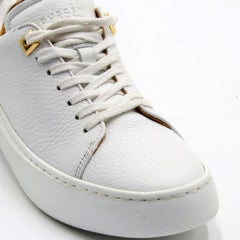 Buscemi White Ligh-Top Womens Trainers Gold Hardware 36 Sneakers