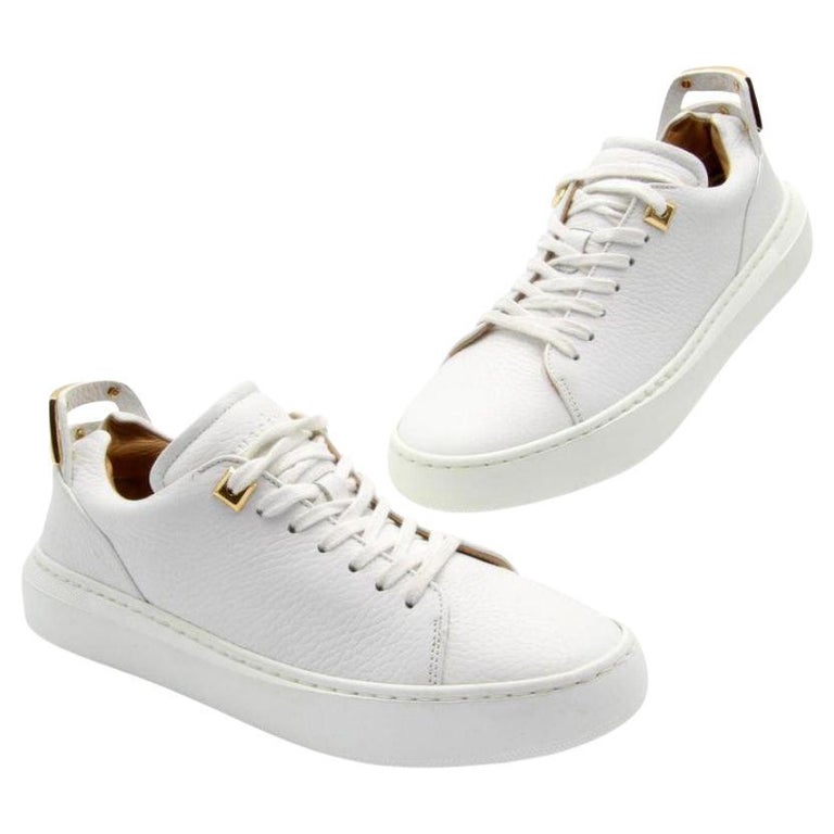 Buscemi White Ligh-Top Womens Trainers Gold Hardware 36 Sneakers For Sale  at 1stDibs