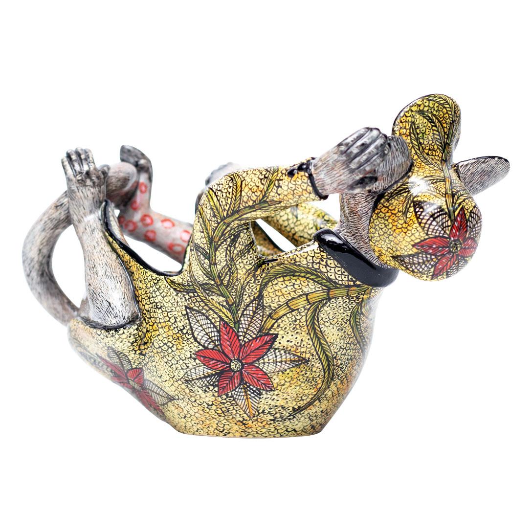 Hand-Painted Bushbaby Peanut Bowl , hand made in South Africa