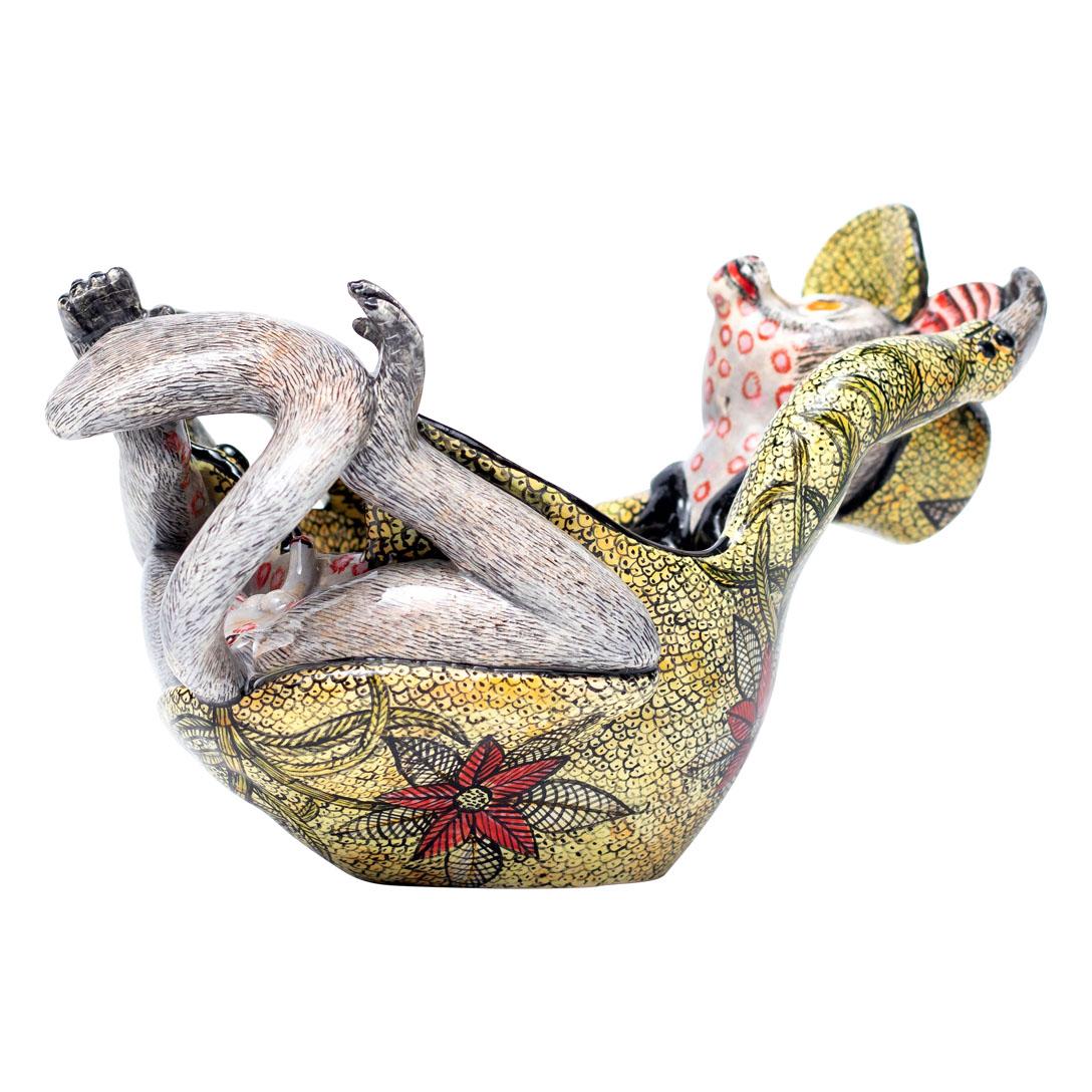 Bushbaby Peanut Bowl , hand made in South Africa In Excellent Condition In North Miami, FL