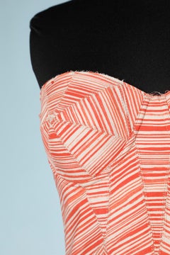 Busier dress strapless  with graphic pattern  Bottega Veneta