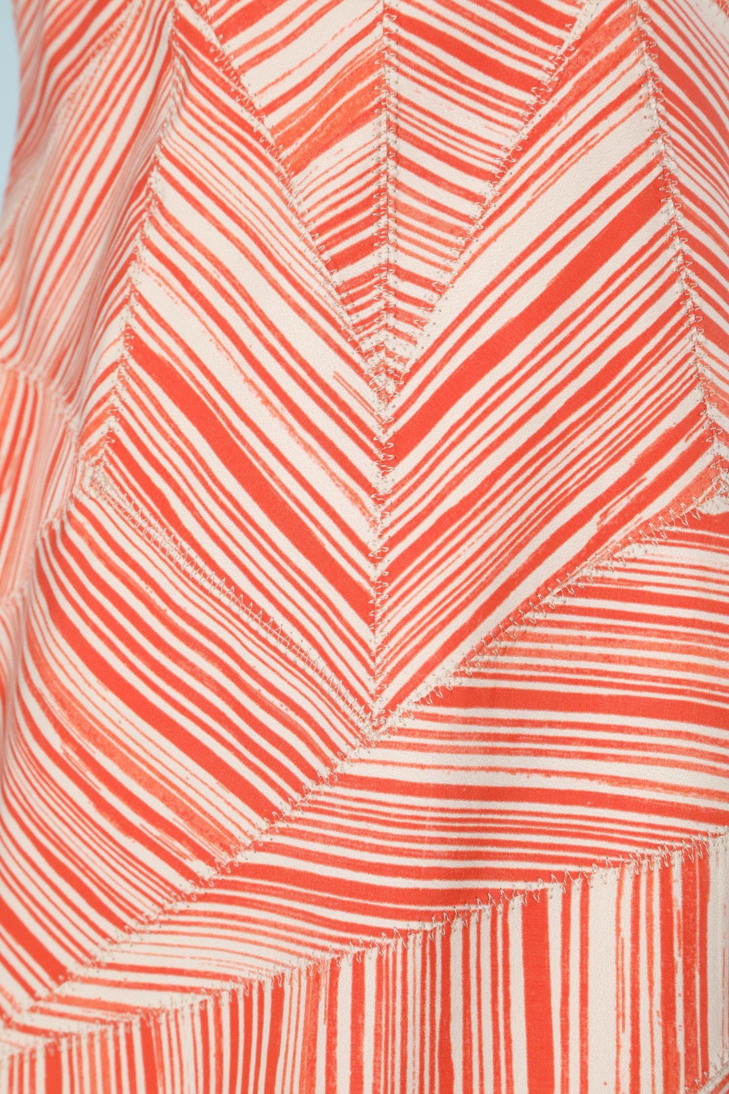 Trägerloses Kleid von Busier  mit grafischem Muster  Bottega Veneta  (Beige) im Angebot