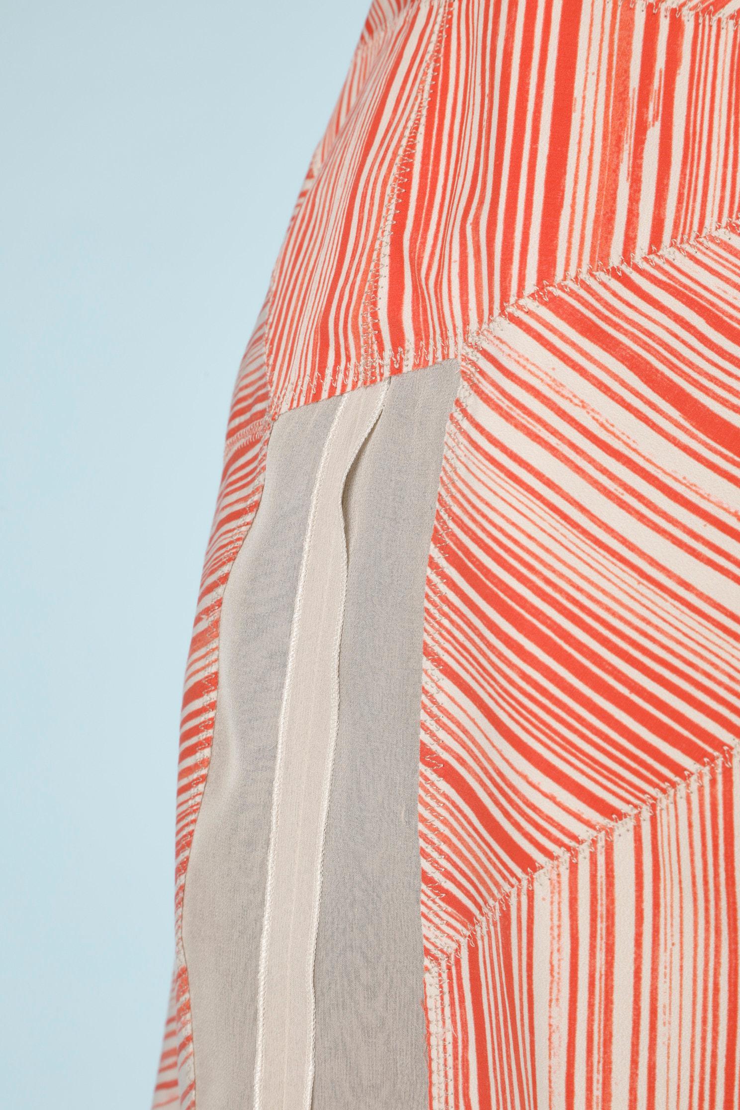 Trägerloses Kleid von Busier  mit grafischem Muster  Bottega Veneta  im Zustand „Hervorragend“ im Angebot in Saint-Ouen-Sur-Seine, FR