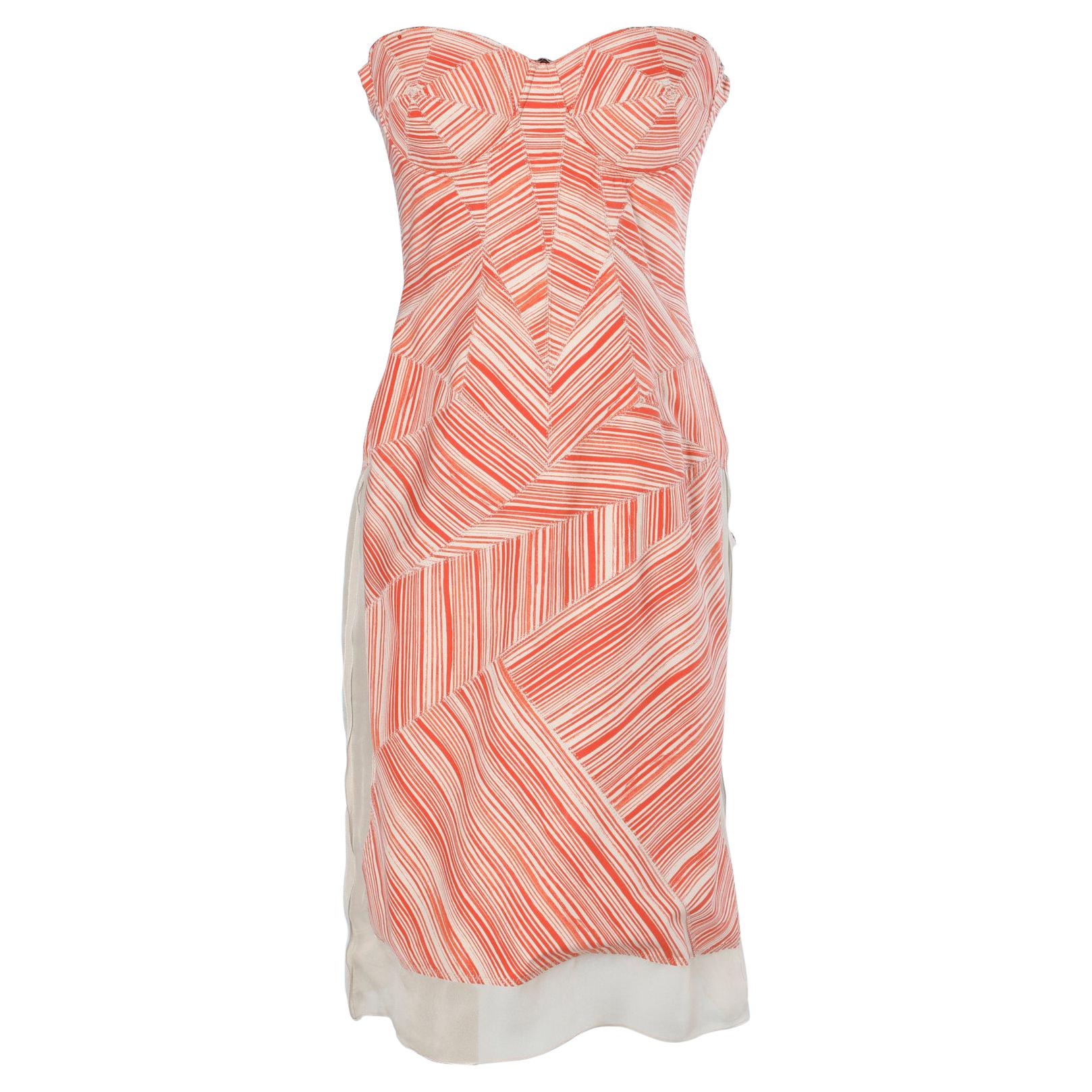 Busier dress strapless  with graphic pattern  Bottega Veneta  For Sale