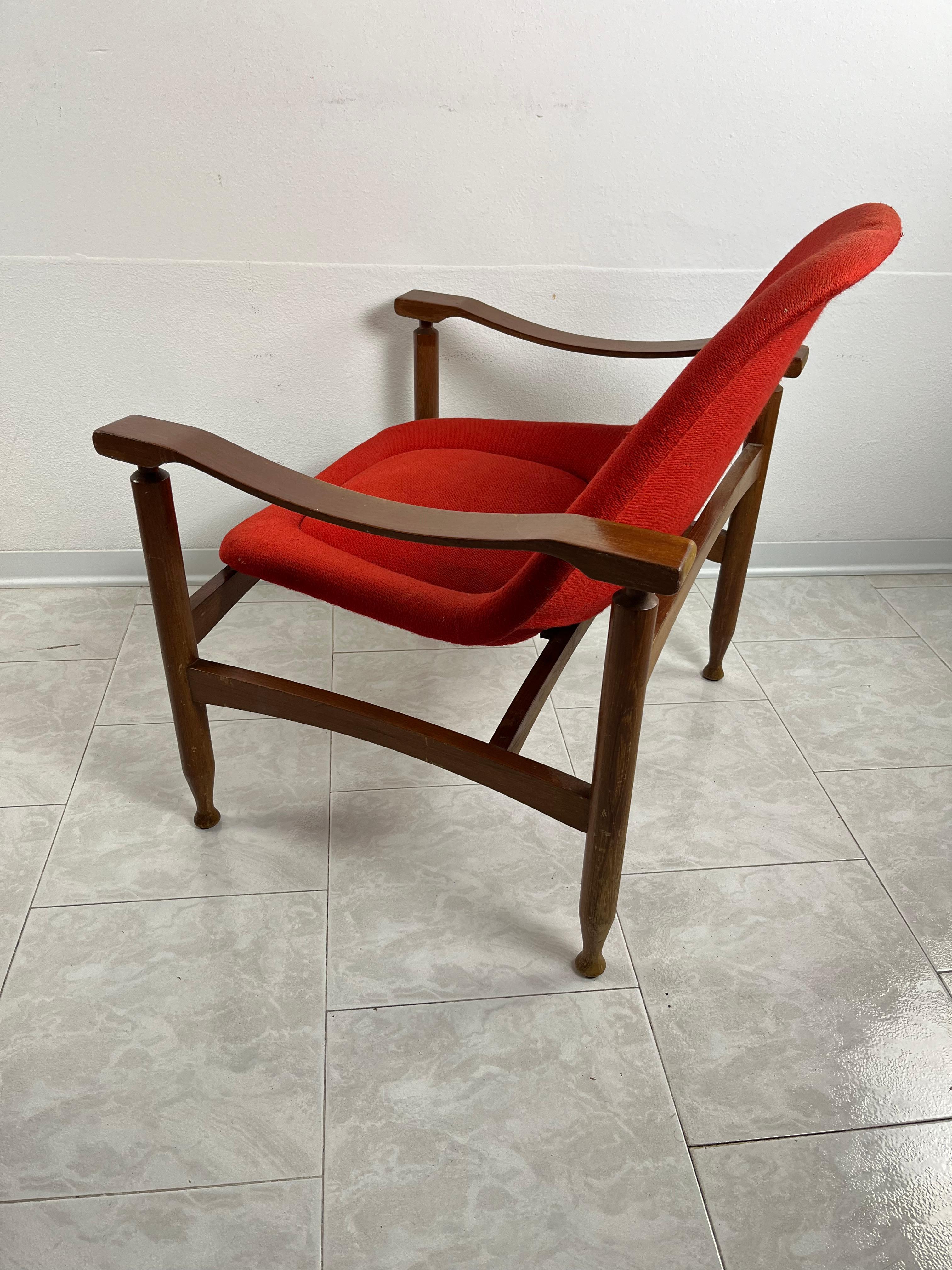 Busnelli Sessel Mitte des Jahrhunderts Italienisches Design 1950er Jahre im Zustand „Gut“ im Angebot in Palermo, IT