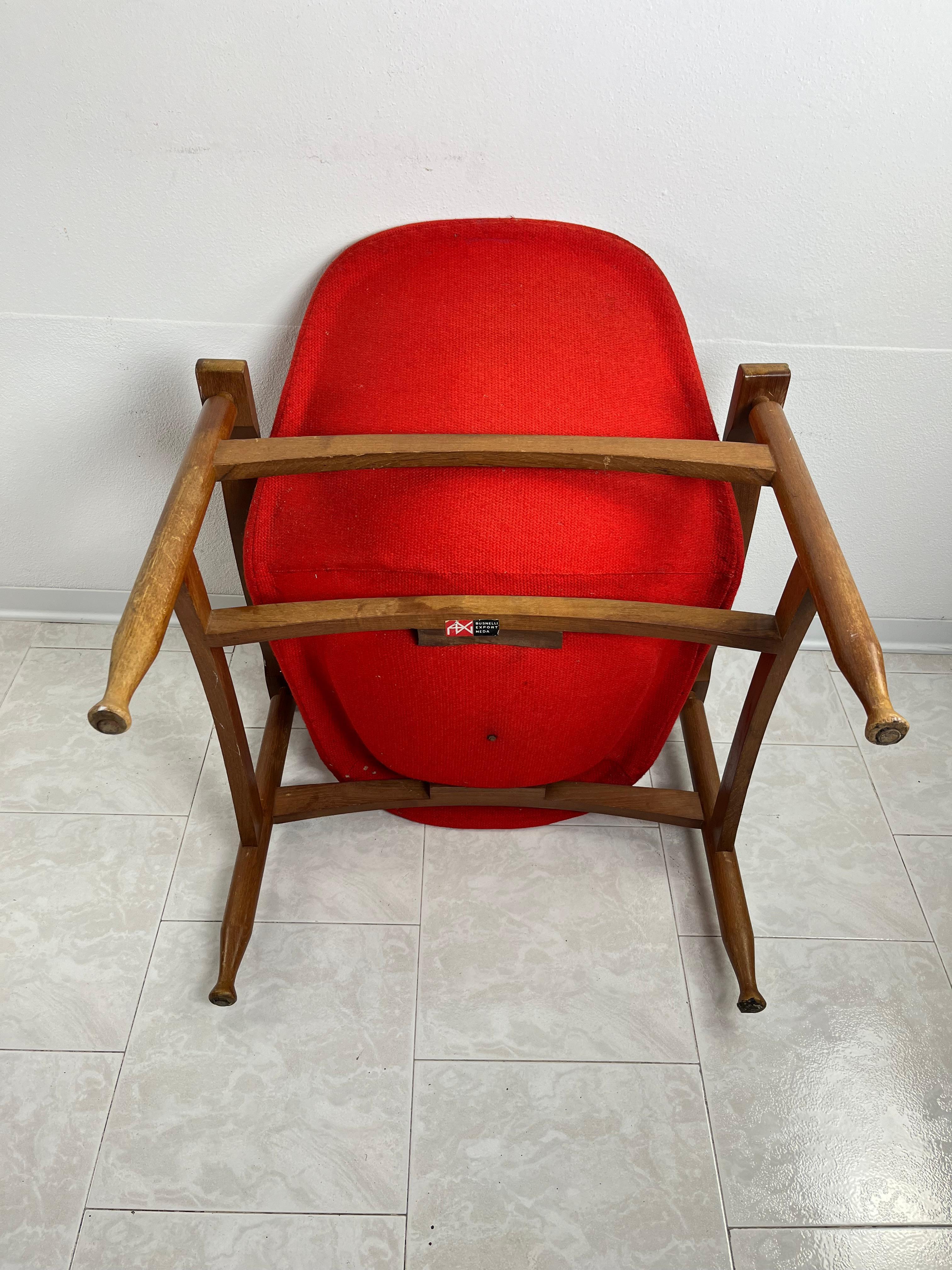 Busnelli Sessel Mitte des Jahrhunderts Italienisches Design 1950er Jahre im Angebot 2