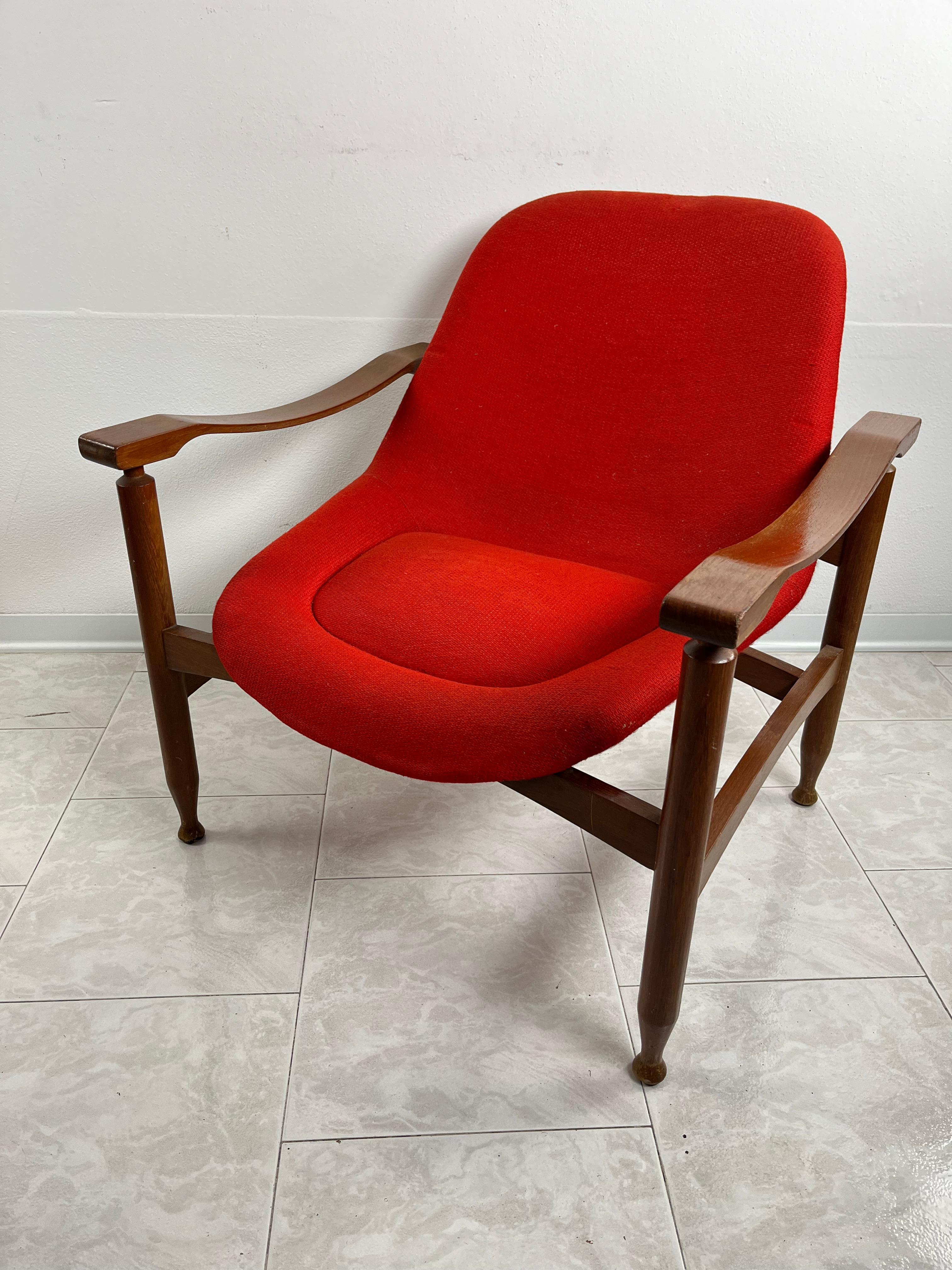 Busnelli Armchair Mid-Century Italian Design 1950s For Sale 4