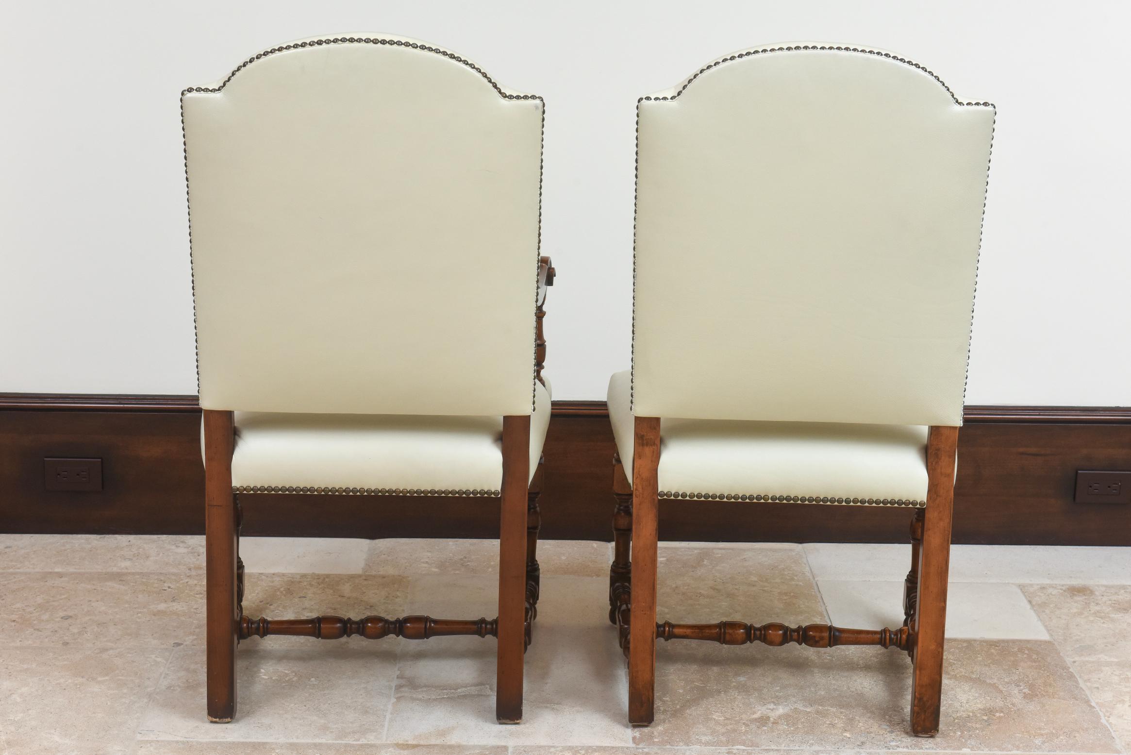 Pelle Set di sedie da pranzo coltivate Bussandri - Set di 6, inizio XXI secolo in vendita