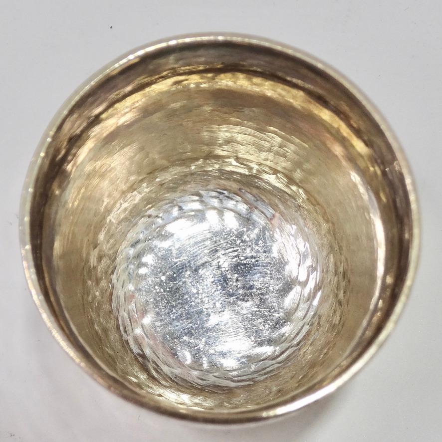 Women's or Men's Buccellati 1970s Sterling Silver Shot Glass For Sale