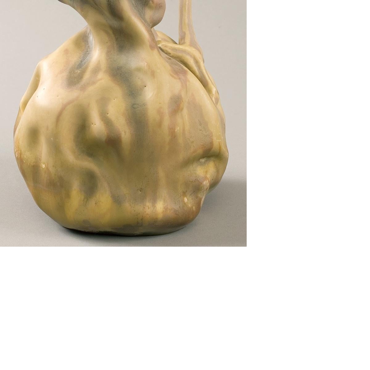 Bussière French Art Nouveau Ceramic “Colocynth” Vase 1